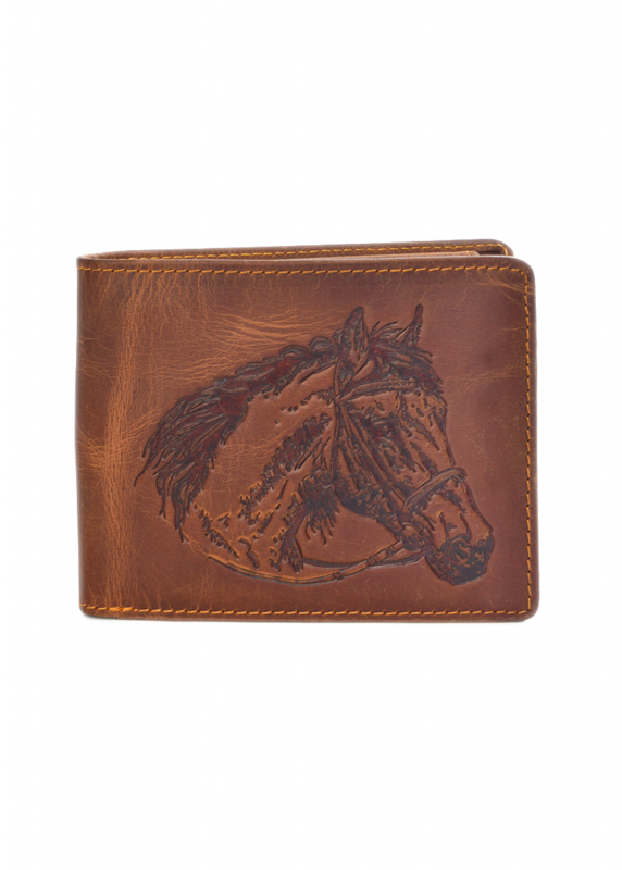 Vintage Scheintasche 2tlg. Horse Leder